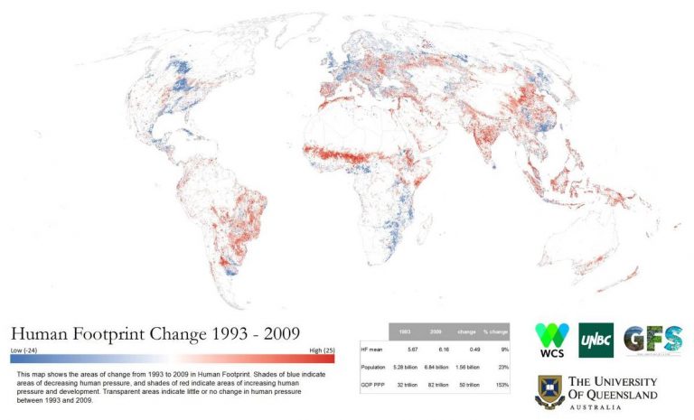 mapa impacto humana planeta